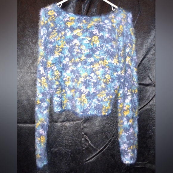 NWT Anthropologie Pilcro Cropped Eyelash Sweater Size XS - Picture 7 of 14